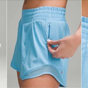 Women's Light Blue Athletic Shorts